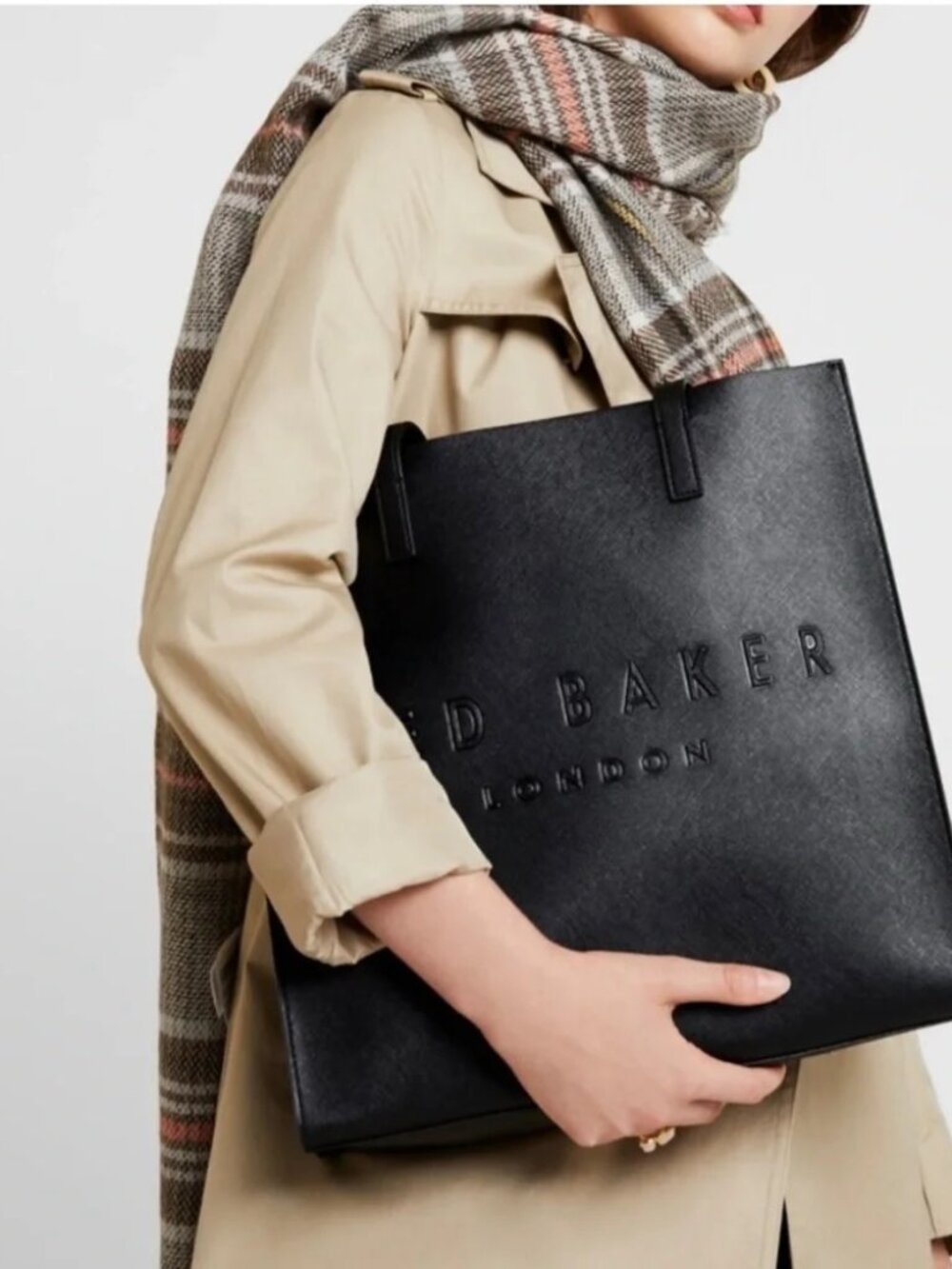 TED BAKER LONDON "The Icon" Black Tote Bag NWT - Picture 7 of 11